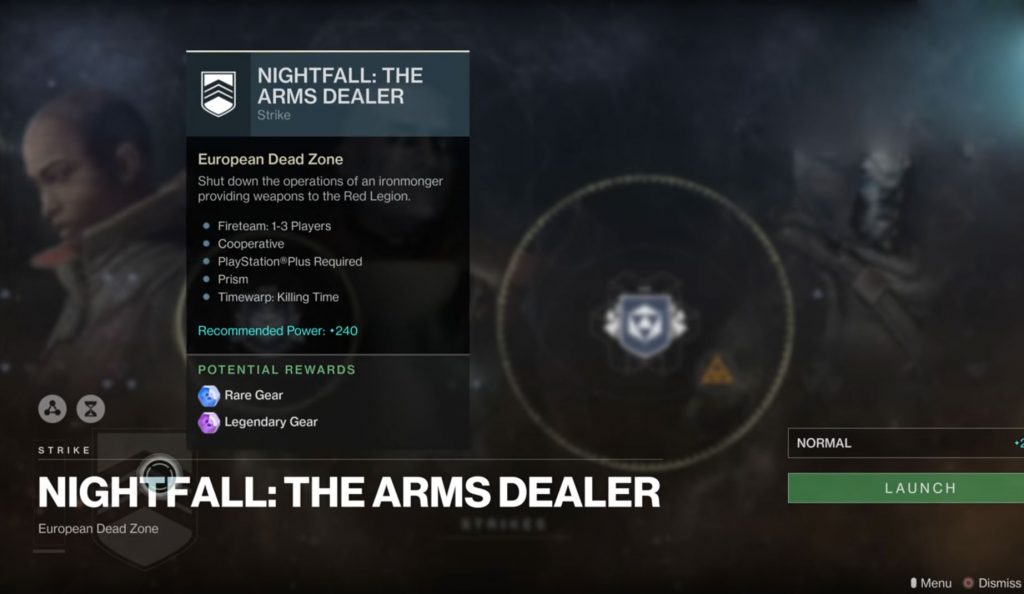 destiny 2 nightfall arms dealer