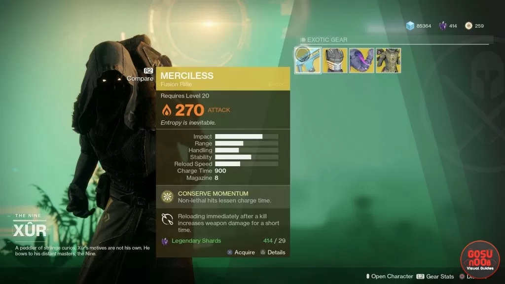 destiny 2 xur merciless