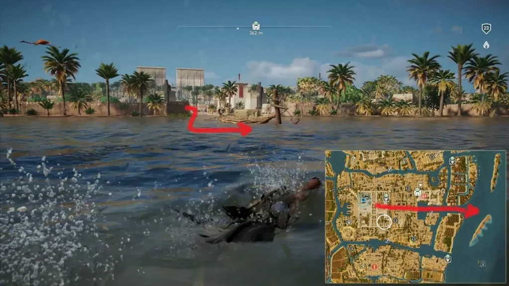 Fallen Friend Papyri AC Origins Riddle Solution Location