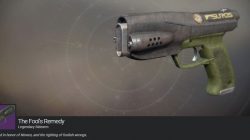 Fool's Remedy Legendary Sidearm Iron Banner Destiny 2