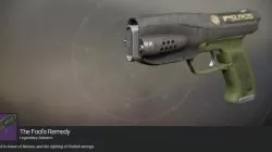 Fool's Remedy Legendary Sidearm Iron Banner Destiny 2