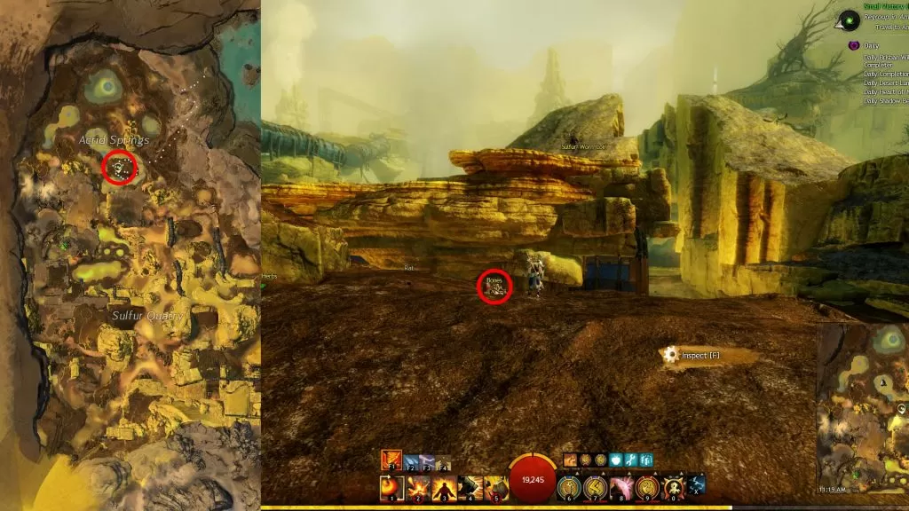 GW2 Sulfuric Sample Location