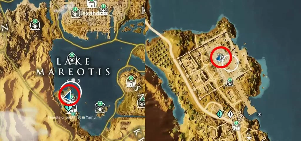 Hypostyle Hall Papyrus Puzzle Location AC Origins