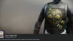 Iron Truage Vest Heavy Hunter Chest Armor Iron Banner Destiny 2