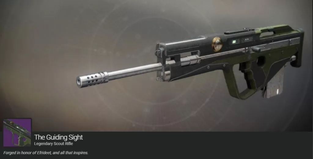 The Guiding Sight Exotic Scout Rifle