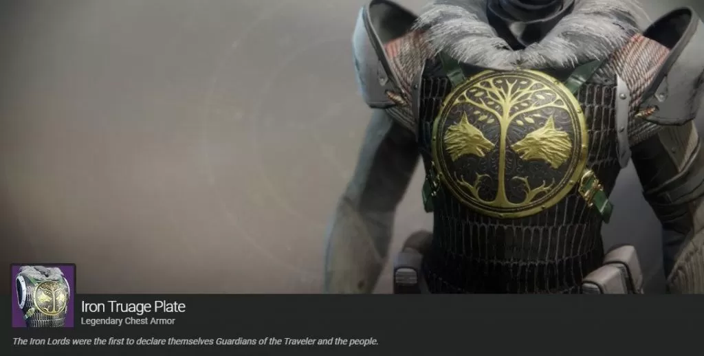 Titan Iron Truage Plate Chest Armor Destiny 2 Iron Banner