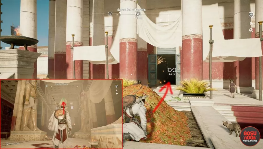 ac origins leaning tower papyrus puzzle location