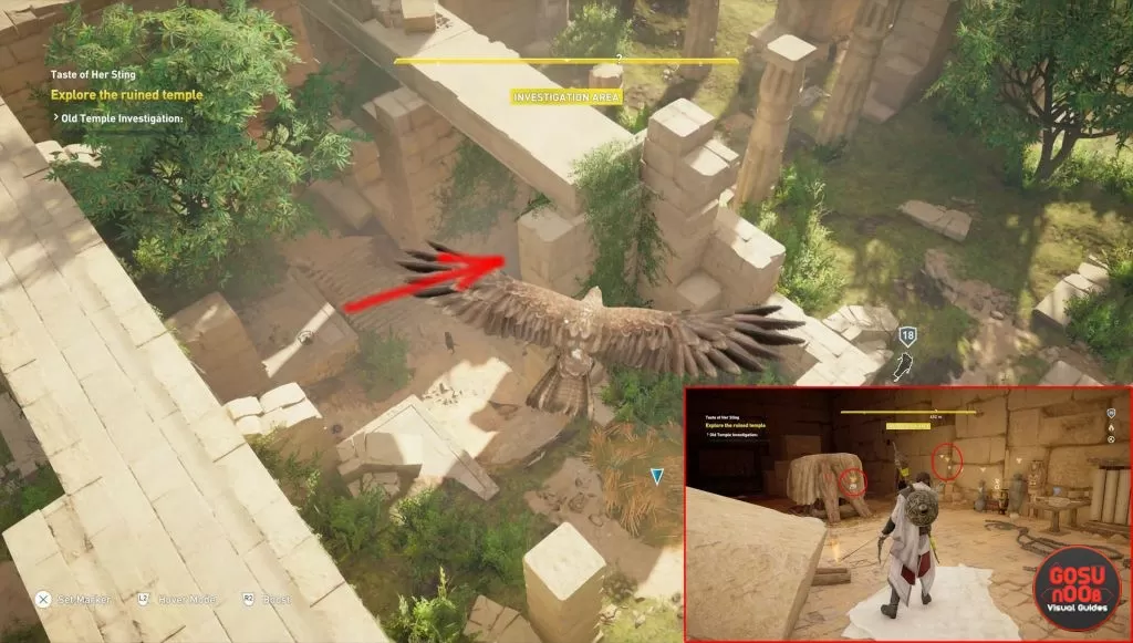 ac origins old temple clues