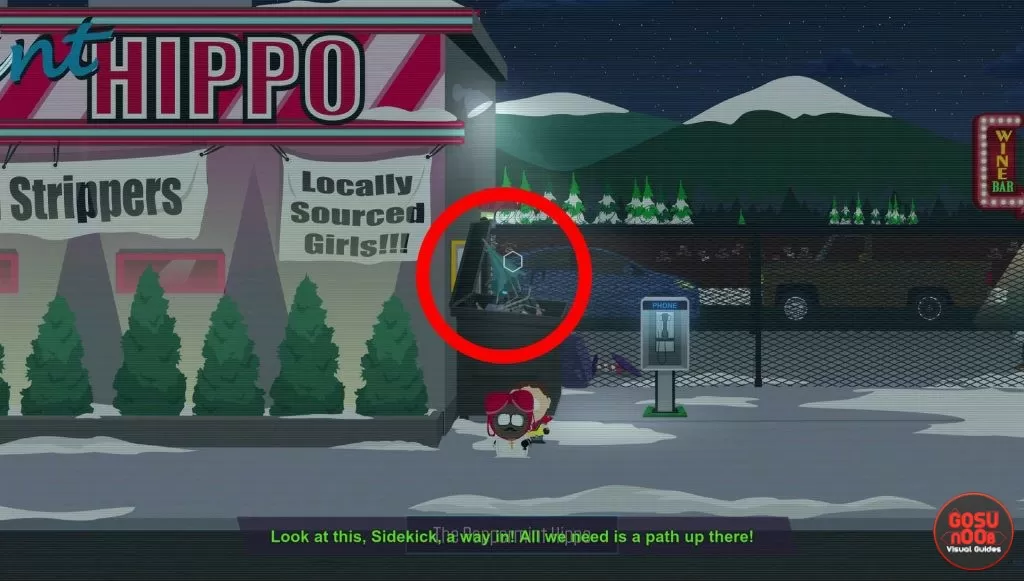 how to enter strip club south park fractured but whole