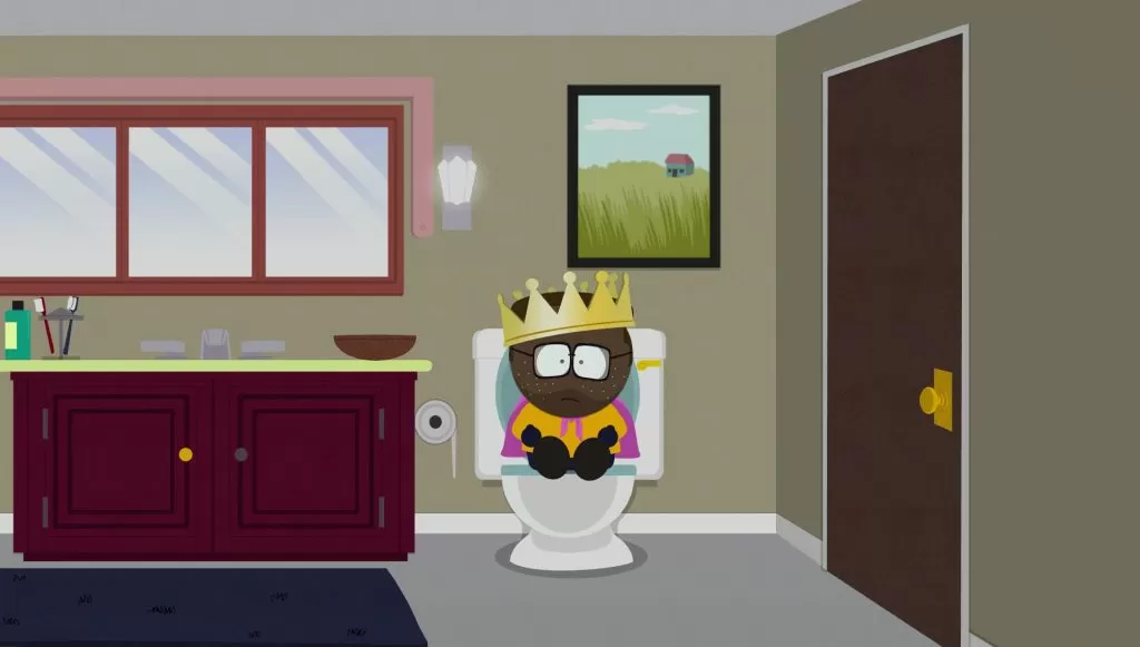 south park fractured but whole stuck at first toilet