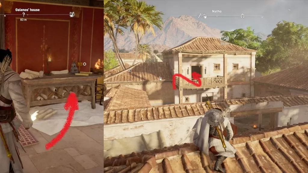 AC Origins Galenos' House Find Papyrus Puzzle