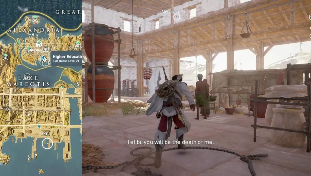 AC Origins Higher Education Side Quest