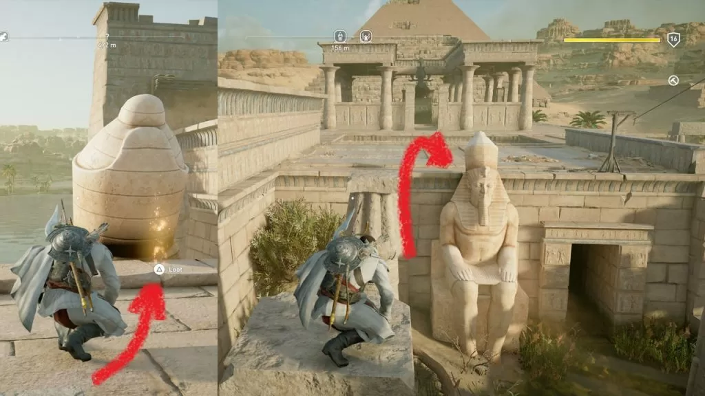 AC Origins Sobek's Rage Papyri Loot Location