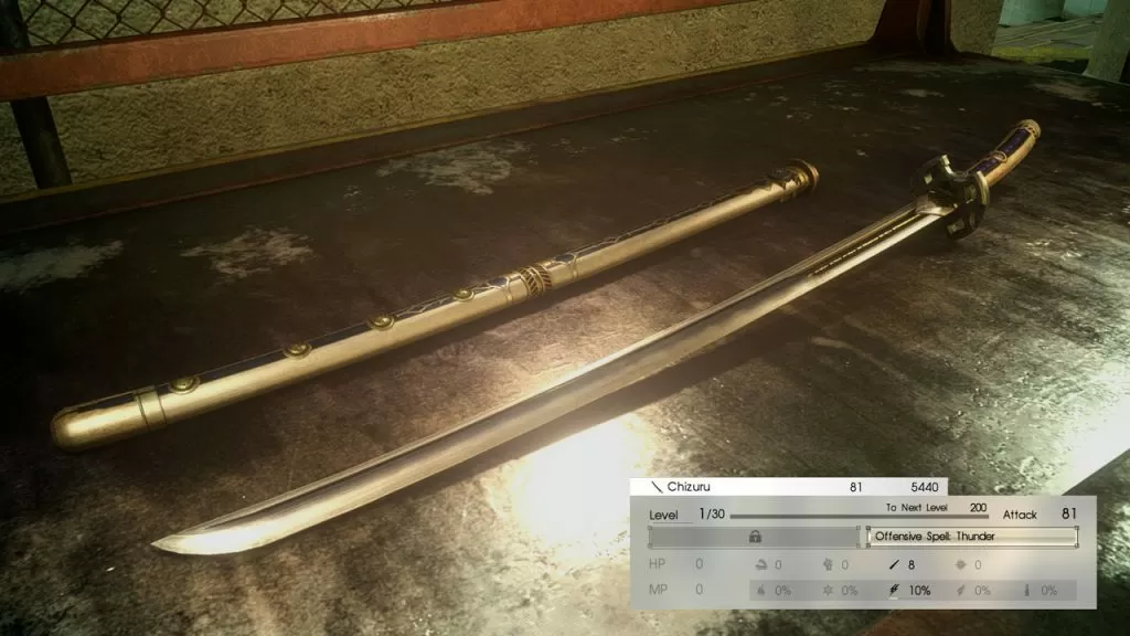 FFXV Comrades Chizuru Katana