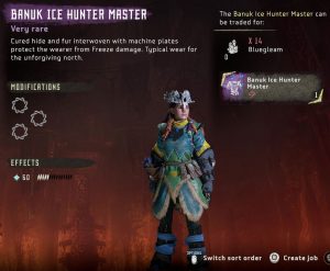 HZD Frozen Wilds Banuk Ice Hunter Outfit