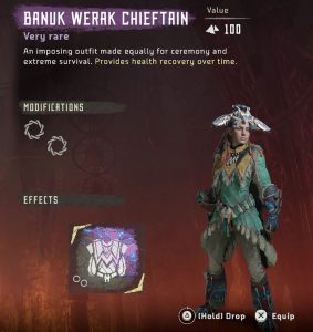 HZD Frozen Wilds DLC Banuk Werak Chieftain Outfit