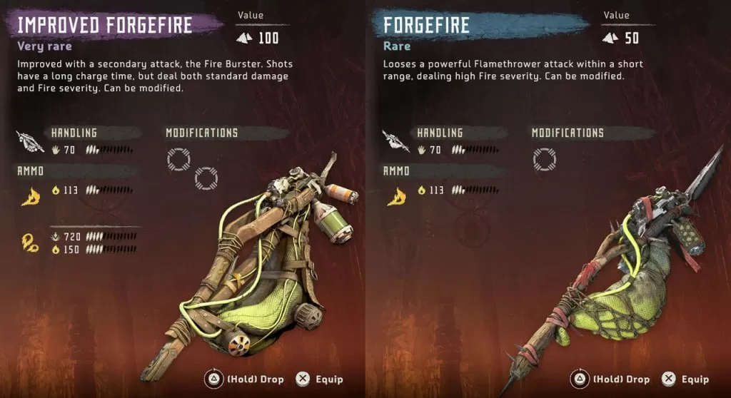 HZD Improved Forgefire DLC Weapon