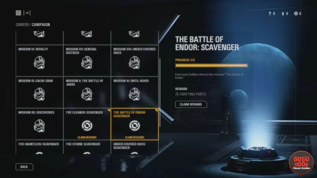 Star Wars Battlefront 2 Crafting Parts Location and How to Get Milestones