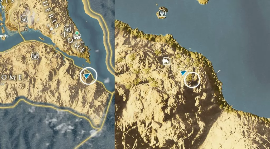 Toth's Secret Map Loot Location AC Origins