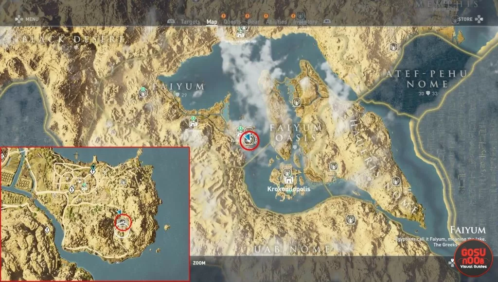 ac origins blasphemer papyrus location