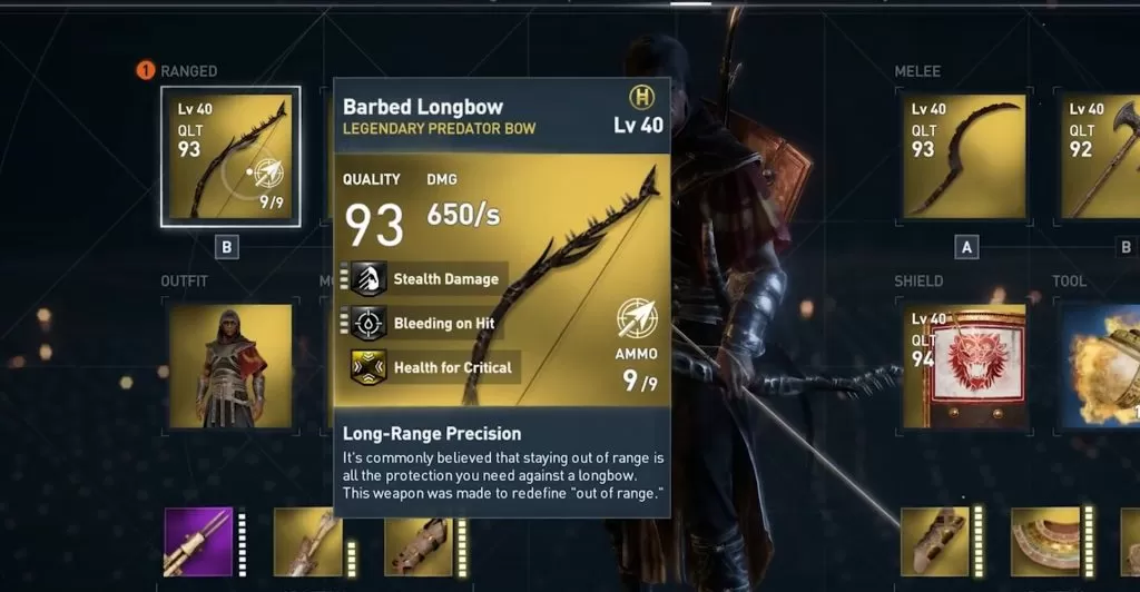 barbed longbow weapon ac origins dlc nightmare pack