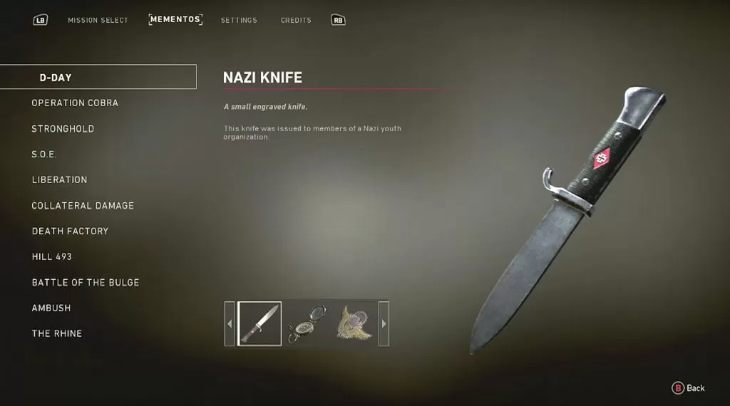 call of duty ww2 mementos