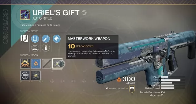 destiny 2 december update masterwork weapons