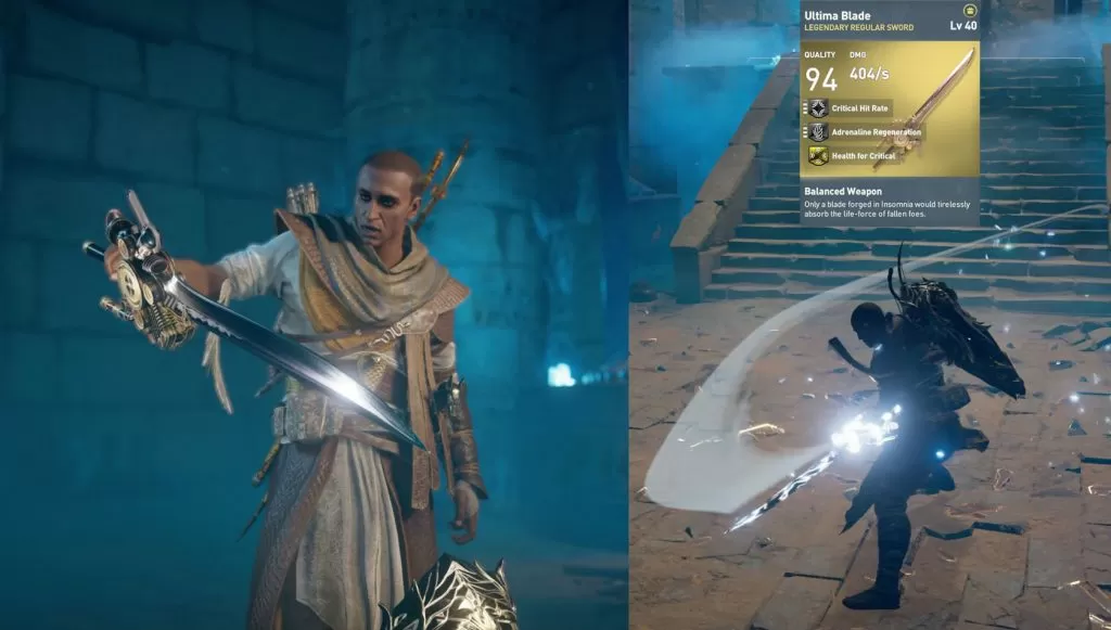 AC Origins FFXV Ultima Blade Legendary Sword