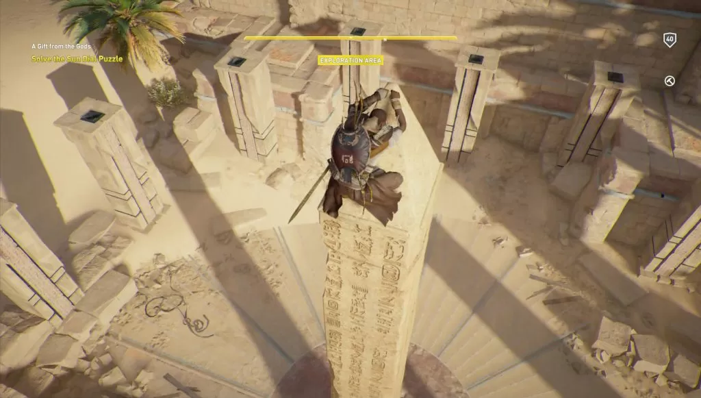 AC Origins Sun Dial Location