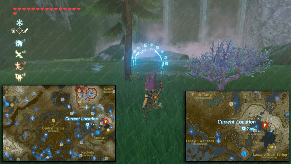 Chase rings of the waterfall riddle solution location zelda botw