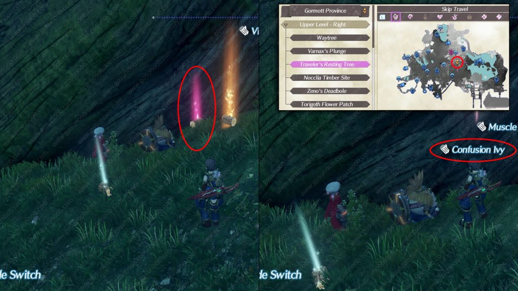 Xenoblade Chronicles Confusion Ivy Location