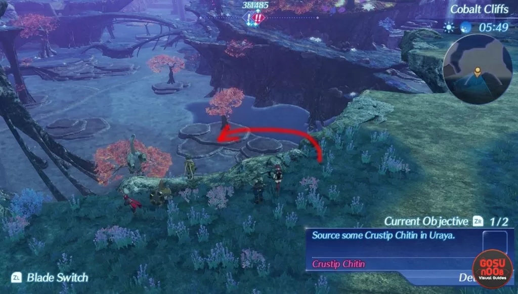 crustip chitin locations xenoblade chronicles 2