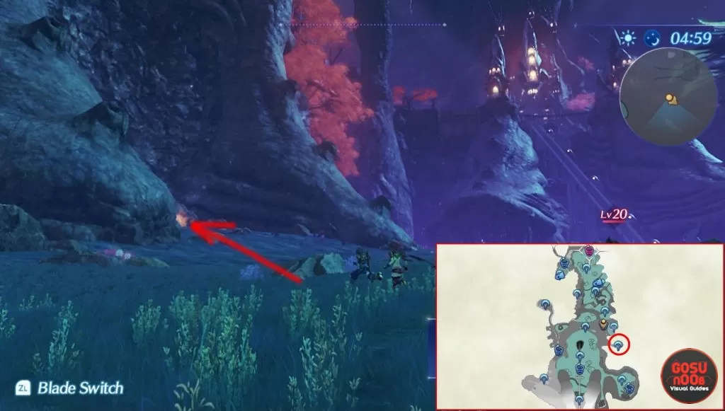 xenoblade chronicles 2 golden chest badfella's cave fort