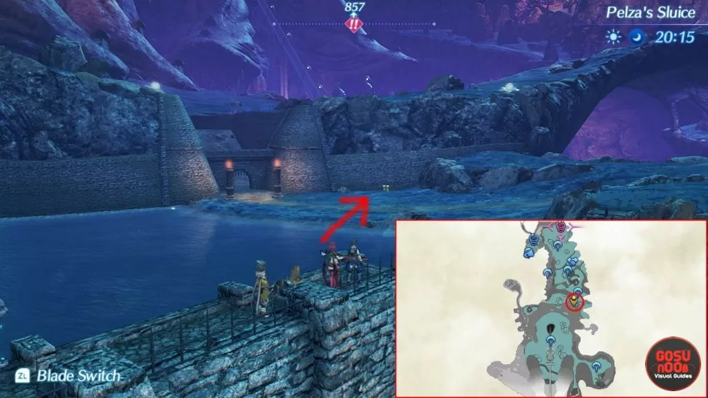 xenoblade chronicles 2 golden chest pelza's sluice