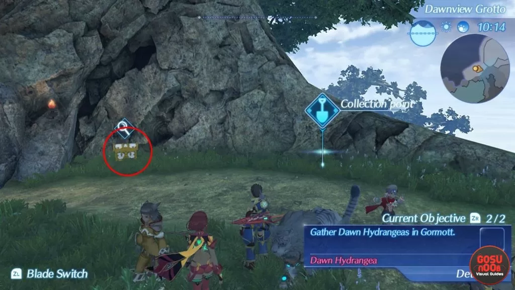 xenoblade chronicles 2 treasure trove dawnview grotto