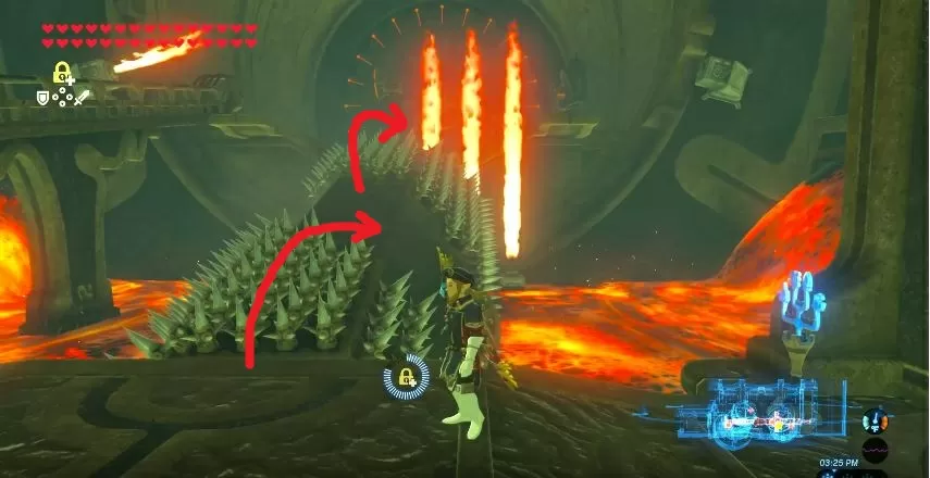 zelda botw final trial lava room