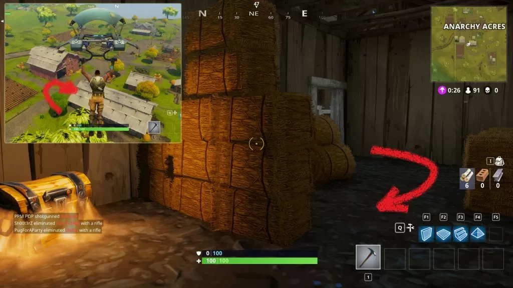 Hidden Loot Chest at Anarchy Acres Zone Fortnite Battle Royale