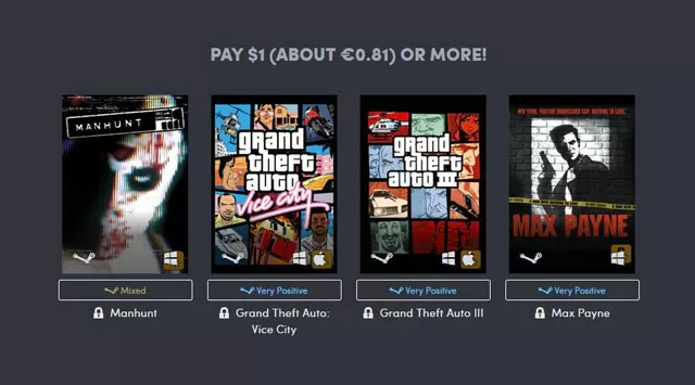 Rockstar Humble Bundle Offers GTA, Manhunt, Max Payne, & More