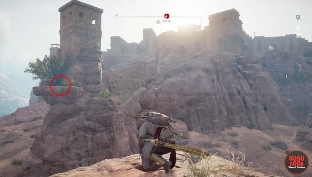 ac origins stealthy shrub treasure location