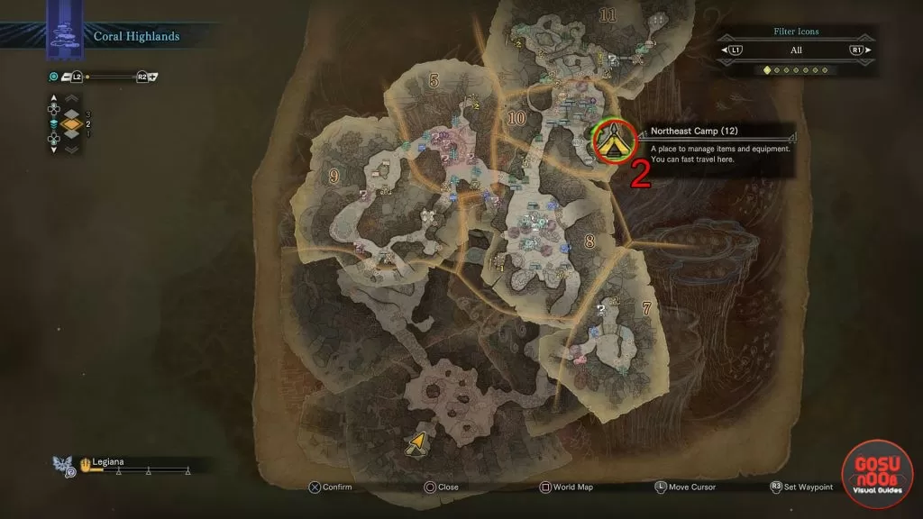 coral highlands camp locations mhw