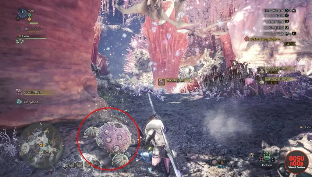 monster hunter world conch shell super abalone