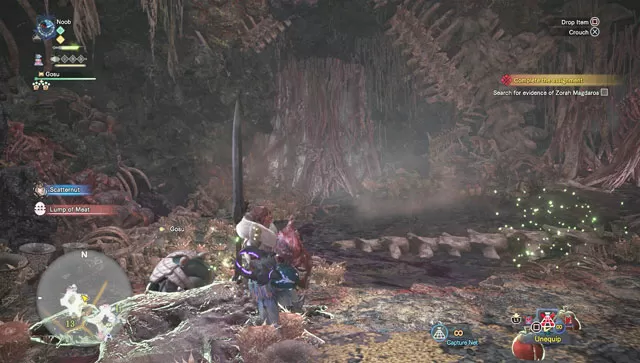 monster hunter world lump of meat location