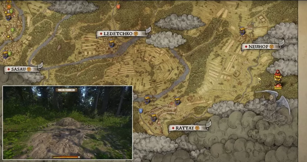 Kingdom Come Deliverance Ancient Map 1 Location