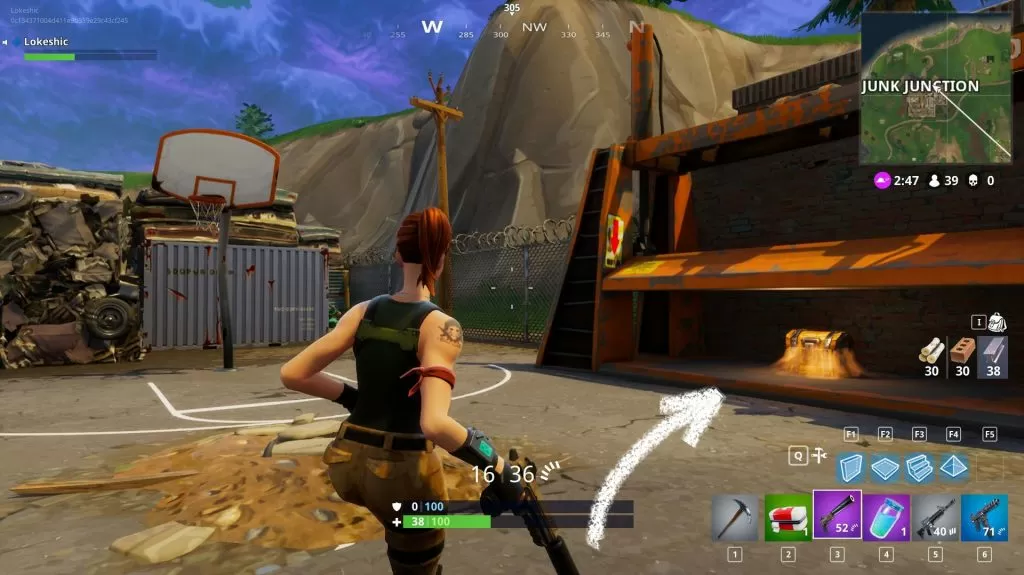 Chest Location Junk Junction Fortnite BR