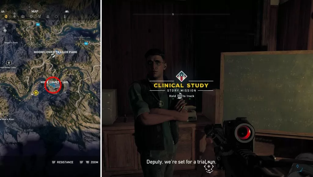 Clinical Study Story Mission Far Cry 5 Dr. Charles Lindsey