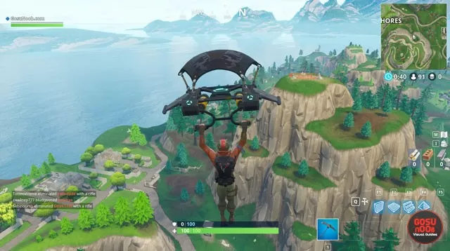 Fortnite BR Land on Different Bullseyes Locations Weekly Challenge