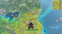 Fortnite BR Search between a Pool Windmill and an Umbrella location