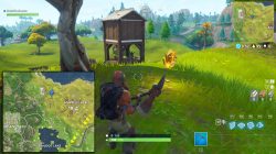 Fortnite BR Search between a Pool Windmill and an Umbrella location map