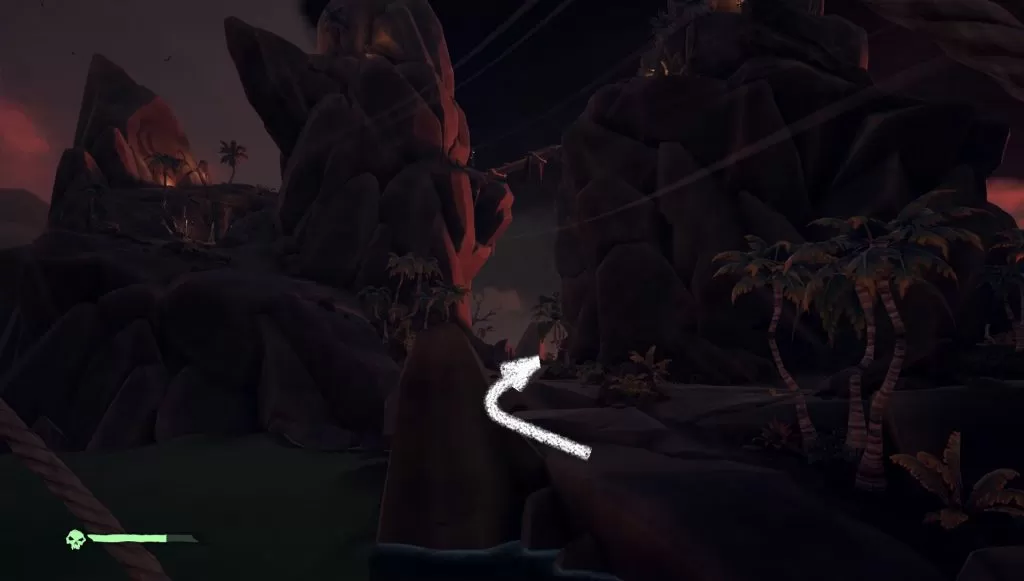 Gallows Between the Peaks Sea of Thieves