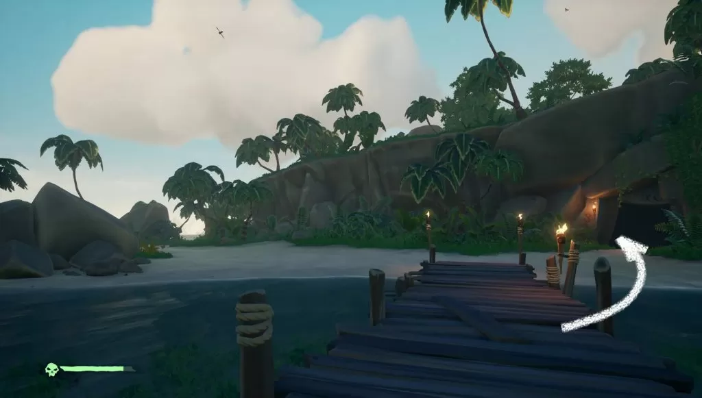 Sea of Thieves Where to find The Cavern Campfire Crook's Hollow